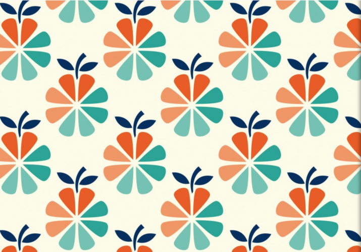 Canvas Hamburger Liebe - In my Kitchen -  Apple Pie - Orange/Mint